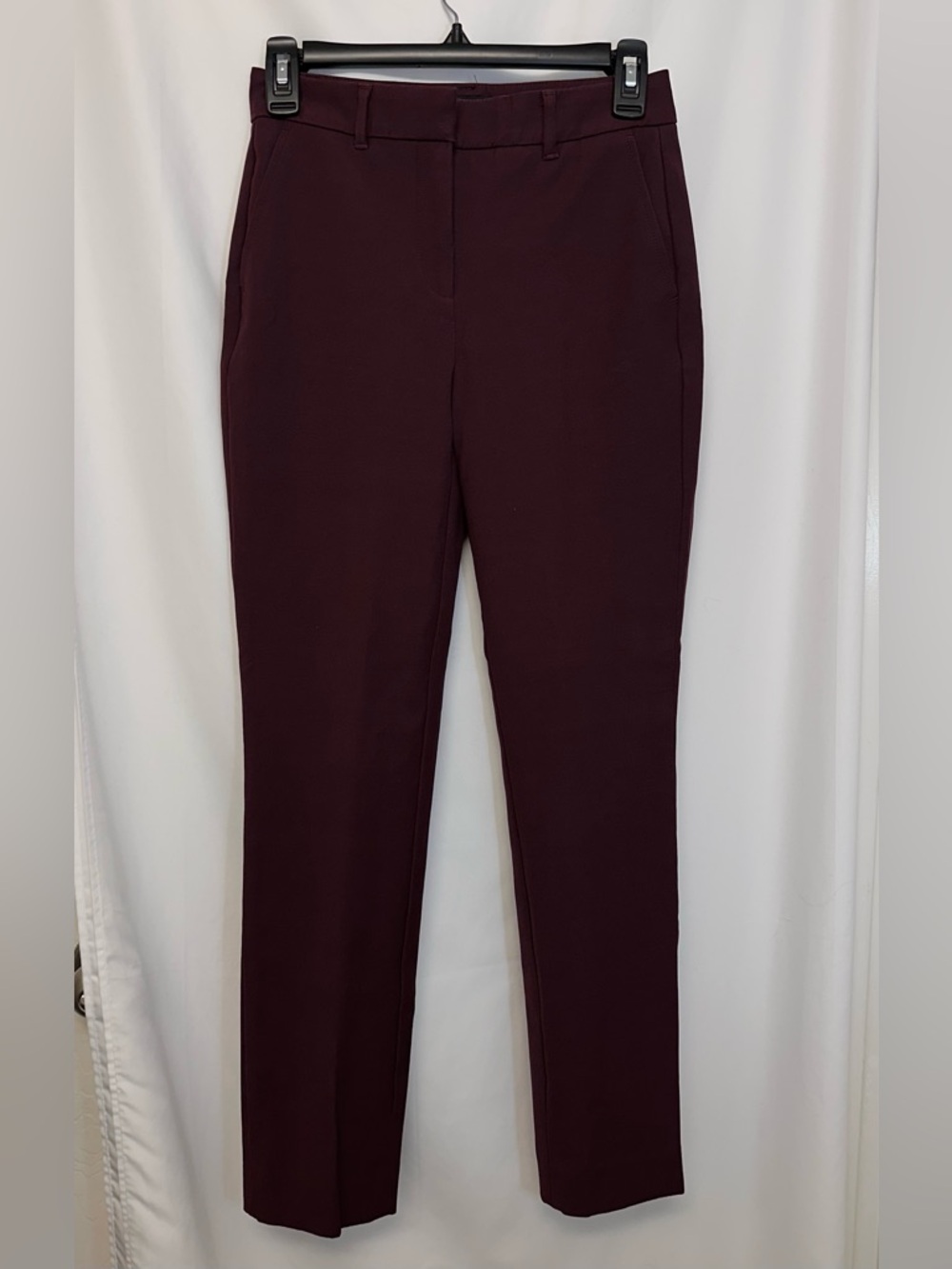 White House Black Market Comfort Stretch Slim Ankle Pants Plum Purple Size 00